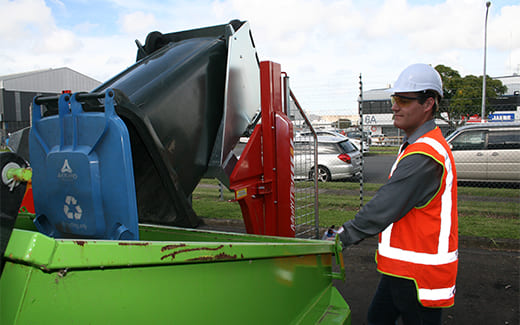 How to use bin lifters properly for waste collection